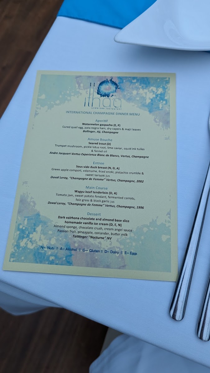 Menu Ithaa Undersea Restaurant-10