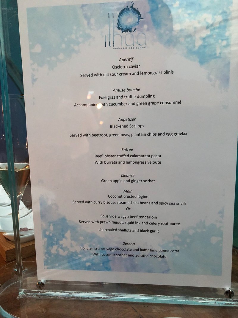 Menu Ithaa Undersea Restaurant-4