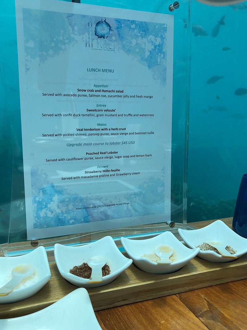 Menu Ithaa Undersea Restaurant-8